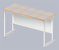 Стол лабораторный высокий ЛАБ-1500-ЛКв-МЕТ